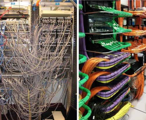Bad Cable Management and Good Cable Management